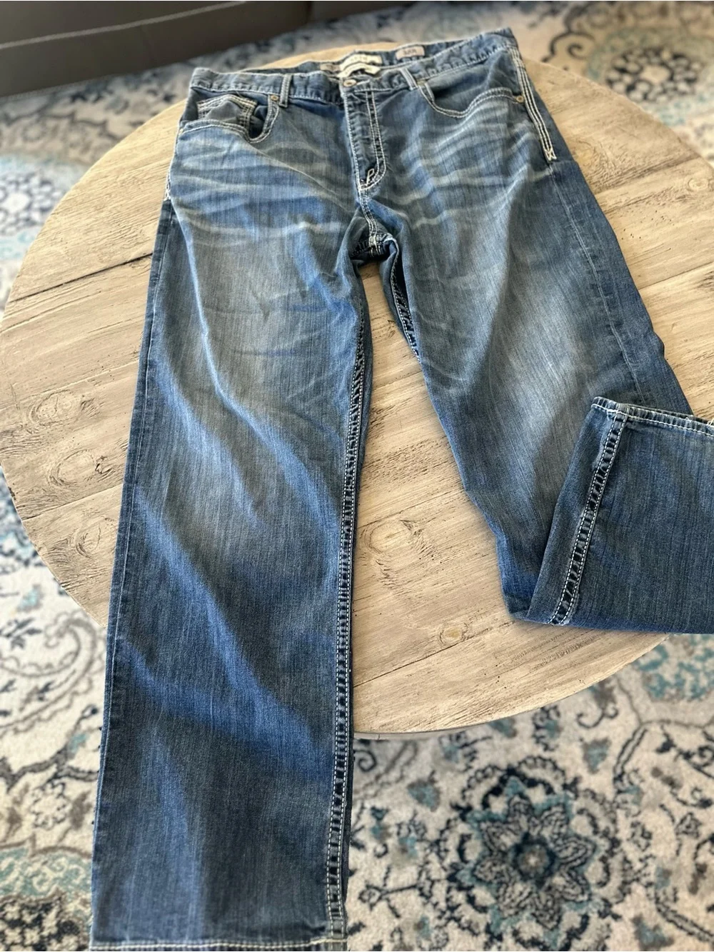 Men's Bootcut BKE-Seth Jeans in Light Blue Wash